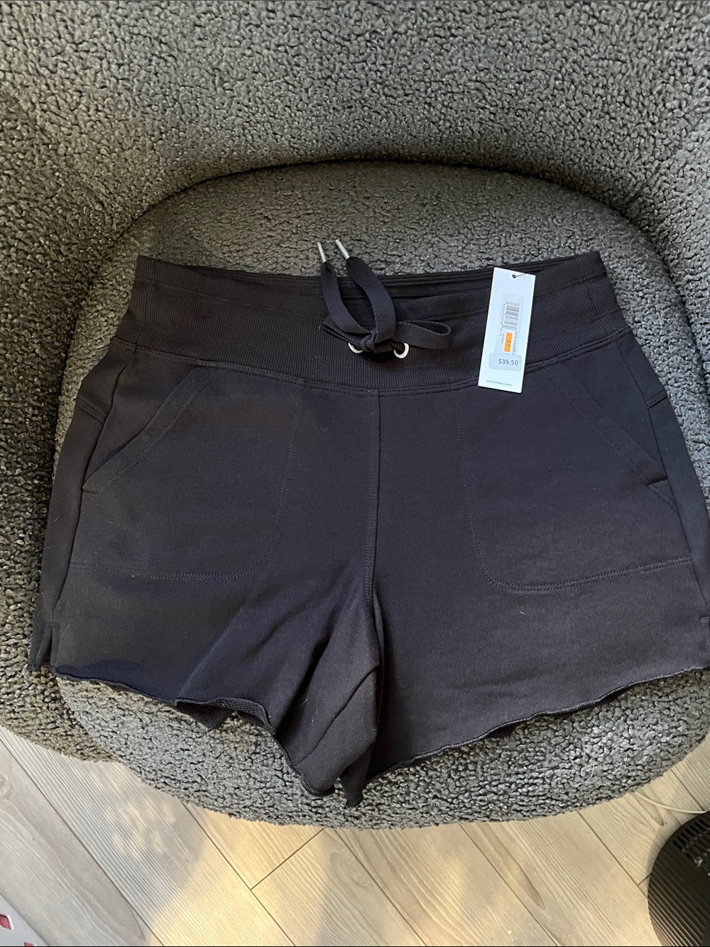 Women’s Black Drawstring Lounge Shorts
